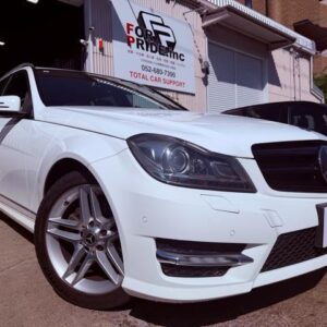 2013 Mercedes Benz C-Class Stationwagon white gasoline used car Japan export