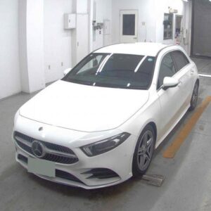 2019 Mercedes Benz A-Class white gasoline used car Japan export