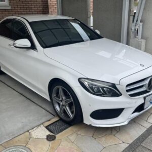 2015 Mercedes Benz C-Class white gasoline used car Japan export