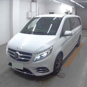 2017 Mercedes Benz V-Class white diesel used car Japan export