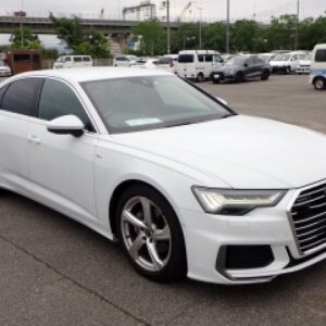 2021 Audi A6 white hybrid used car Japan export