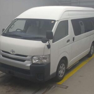 2017 Toyota Hiace Commuter white gasoline used car Japan export