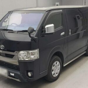 2021 Toyota Hiace Van black diesel used car Japan export