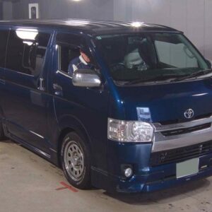 2019 Toyota Hiace Van blue diesel used car Japan export