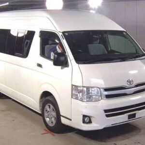2012 Toyota Hiace Commuter white gasoline used car Japan export
