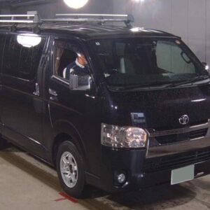 2021 Toyota Hiace Van black diesel used car Japan export