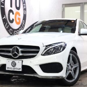 2015 Mercedes Benz C-Class white gasoline used car Japan export