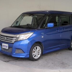 2015 Suzuki Solio blue hybrid used car Japan export
