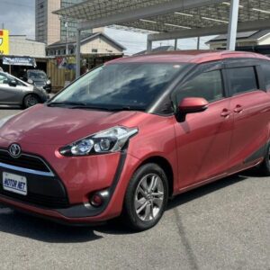 2016 Toyota Sienta red gasoline used car Japan export