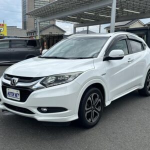 2015 Honda Vezel pearl hybrid used car Japan export