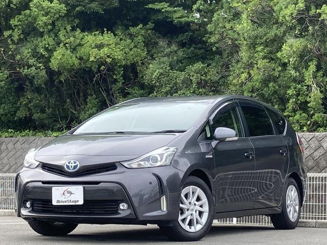 Ref:AUX-24787596 TOYOTA PRIUS ALPHA 2015 1 2015 Toyota Prius Alpha gray hybrid used car Japan export