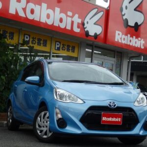 2015 Toyota Aqua blue hybrid used car Japan export