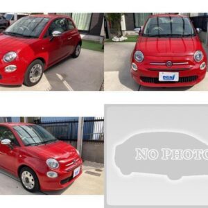 2017 Fiat 500 red gasoline used car Japan export