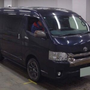 2019 Toyota Hiace Van black gasoline used car Japan export