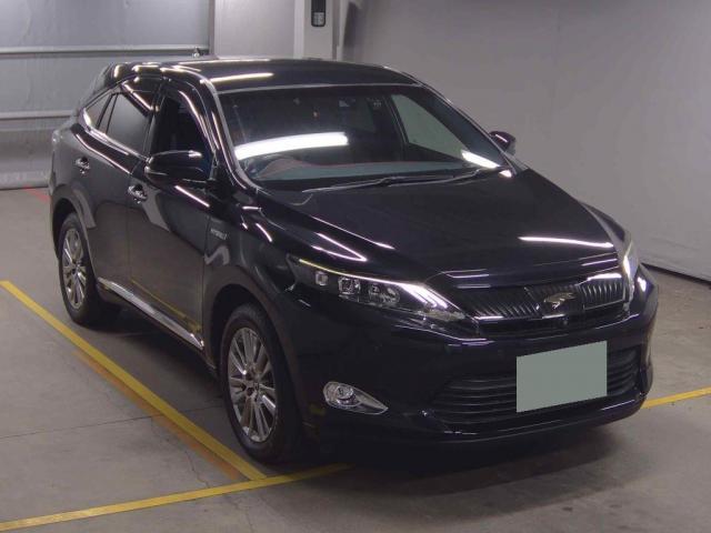 Ref:AUX-24793346 TOYOTA HARRIER HYBRID 2014 1 2014 Toyota Harrier Hybrid black gasoline used car Japan export