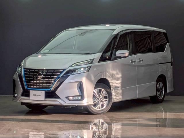 Ref:AUX-24793393 NISSAN SERENA 2022 1 2022 Nissan Serena silver hybrid used car Japan export