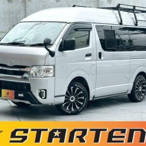 2021 Toyota Hiace Van silver gasoline used car Japan export