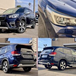 2019 Subaru Forester blue gasoline used car Japan export