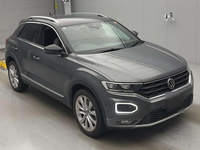 Ref:AUX-24808799 VOLKSWAGEN T-ROC 2021 1 2021 Volkswagen T-Roc gray diesel used car Japan export