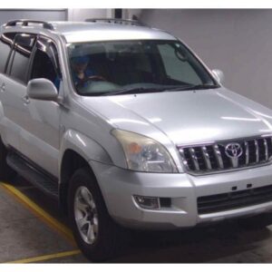 2005 Toyota Land Cruiser Prado silver gasoline used car Japan export