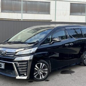2018 Toyota Vellfire black gasoline used car Japan export