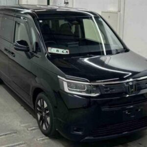 2023 Honda Stepwagon black gasoline used car Japan export