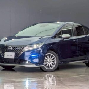 2021 Nissan Note blue gasoline used car Japan export