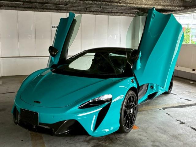 Ref:AUX-24813739 MCLAREN ARTURA SPIDER 2024 1 2024 Mclaren Artura Spider blue hybrid used car Japan export