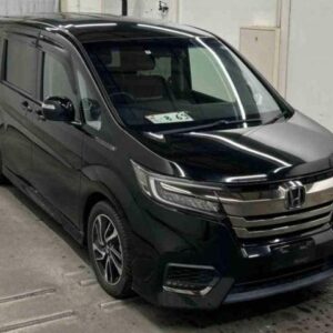 2018 Honda Stepwagon Spada black gasoline used car Japan export