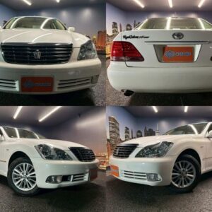 2004 Toyota Crown white gasoline used car Japan export