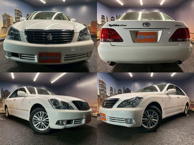 Ref:AUX-24829236 TOYOTA CROWN 2004 1 2004 Toyota Crown white gasoline used car Japan export