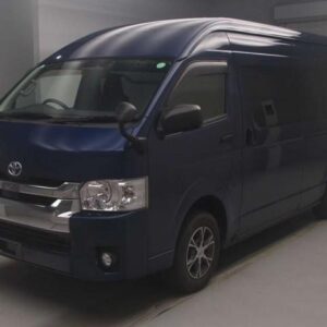 2018 Toyota Hiace Van blue diesel used car Japan export