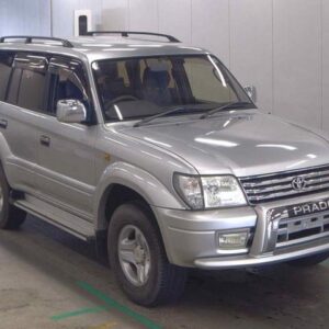 2001 Toyota Land Cruiser Prado silver diesel used car Japan export