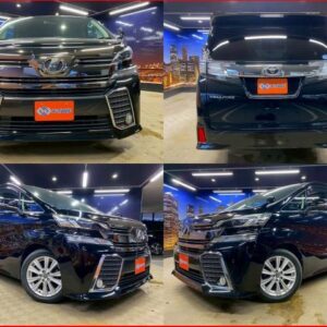 2015 Toyota Vellfire black gasoline used car Japan export