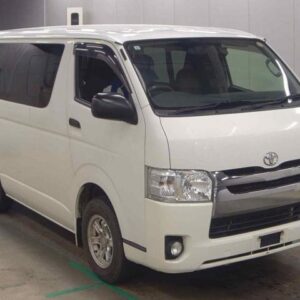 2015 Toyota Hiace Van white diesel used car Japan export