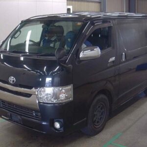 2015 Toyota Hiace Van black gasoline used car Japan export