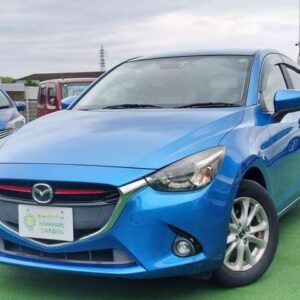 2015 Mazda Demio blue diesel used car Japan export