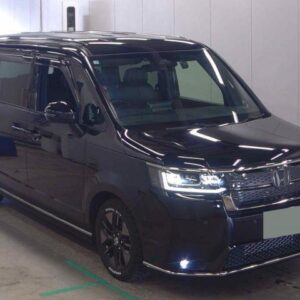 2023 Honda Stepwagon black gasoline used car Japan export