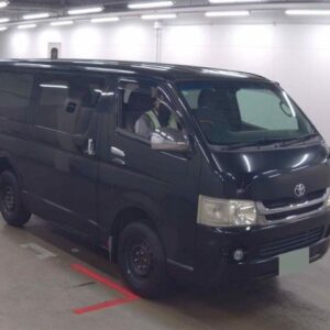2008 Toyota Regius Ace Van black diesel used car Japan export