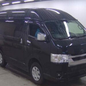 2023 Toyota Hiace Van black diesel used car Japan export