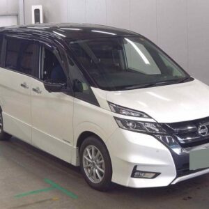 2019 Nissan Serena white gasoline used car Japan export