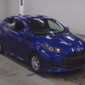 2021 Toyota Yaris blue gasoline used car Japan export