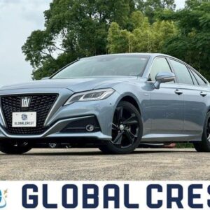 2018 Toyota Crown Hybrid gray gasoline used car Japan export