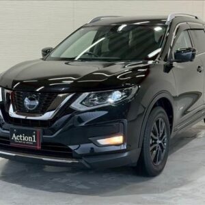 2021 Nissan X-Trail black hybrid used car Japan export