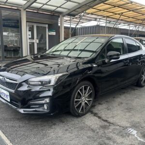 2017 Subaru Impreza G4 black gasoline used car Japan export