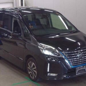 2021 Nissan Serena black gasoline used car Japan export