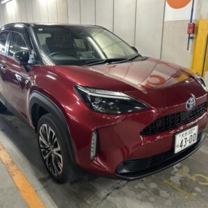 2022 Toyota Yaris Cross wine hybrid used car Japan export