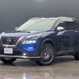 2023 Nissan X-Trail blue hybrid used car Japan export