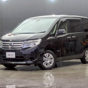 2016 Nissan Serena black gasoline used car Japan export