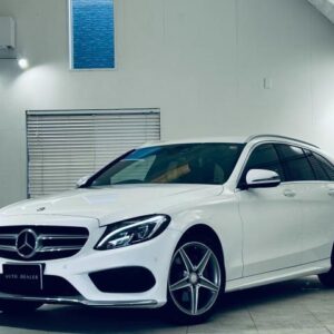 2016 Mercedes Benz C-Class Stationwagon white diesel used car Japan export